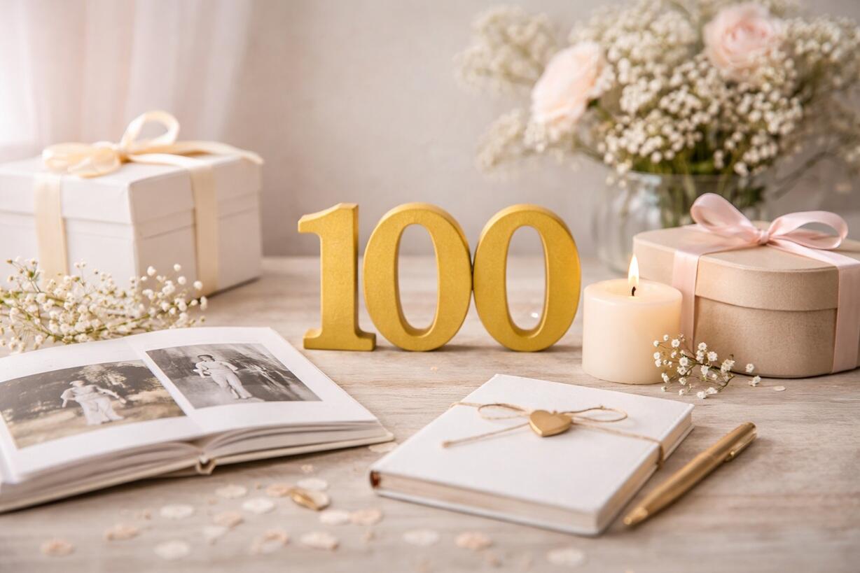 Geschenkideen zum 100 Geburtstag Erinnerung und Wertschätzung